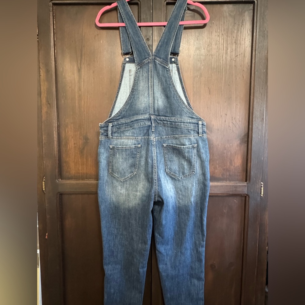 GAP Classic Blue Denim Overalls Size Medium women’s size 10 Equestrian Country - Picture 2 of 9